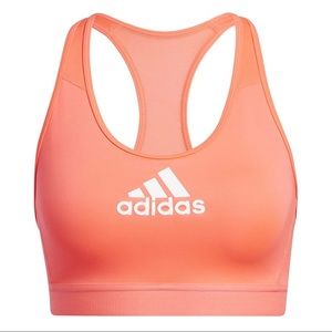 Pink Adidas sports bra